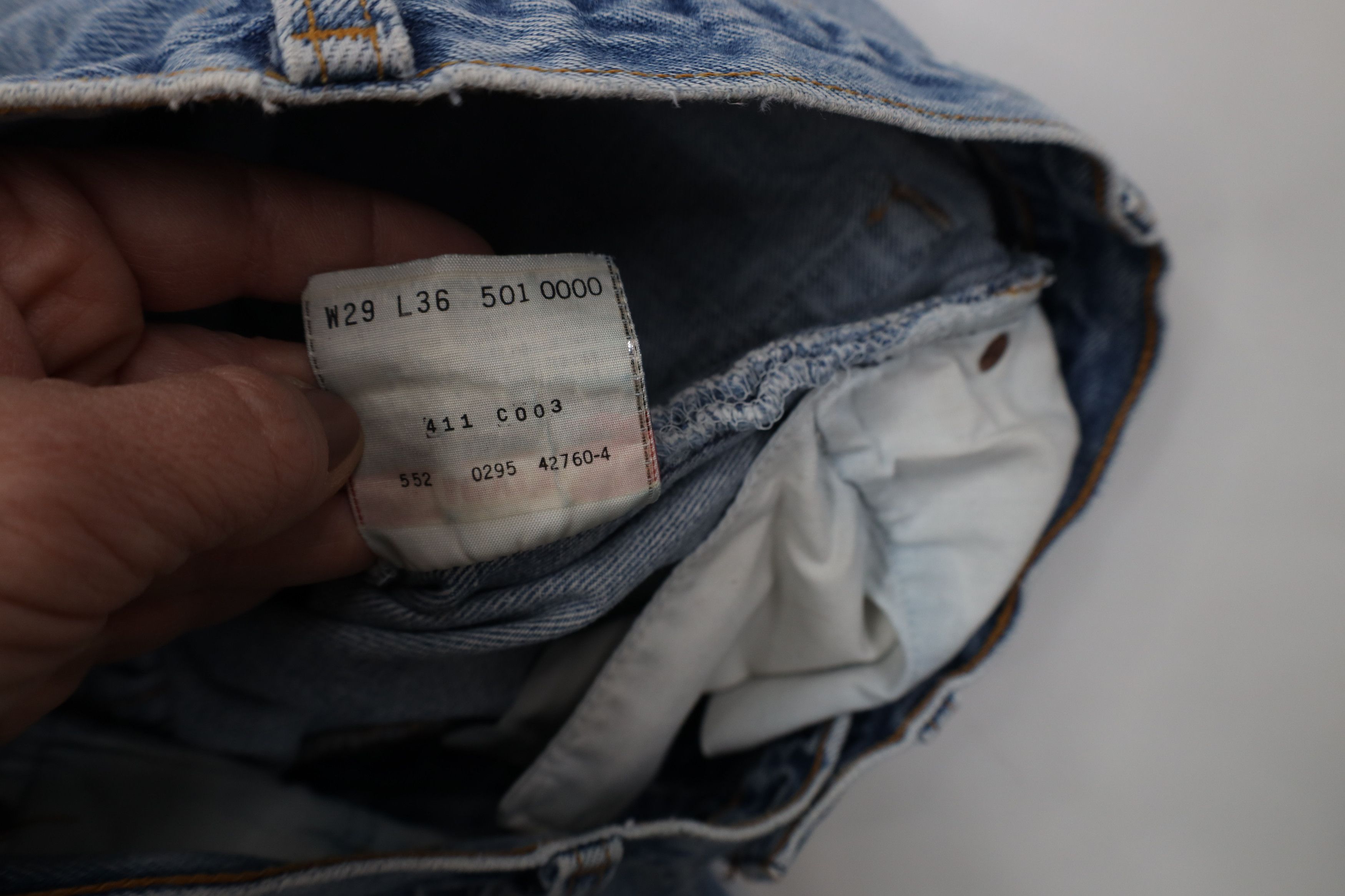 Levi's Vintage 90s Levis 501xx Button Fly Original Fit Jeans USA Size US 29 - 10 Thumbnail