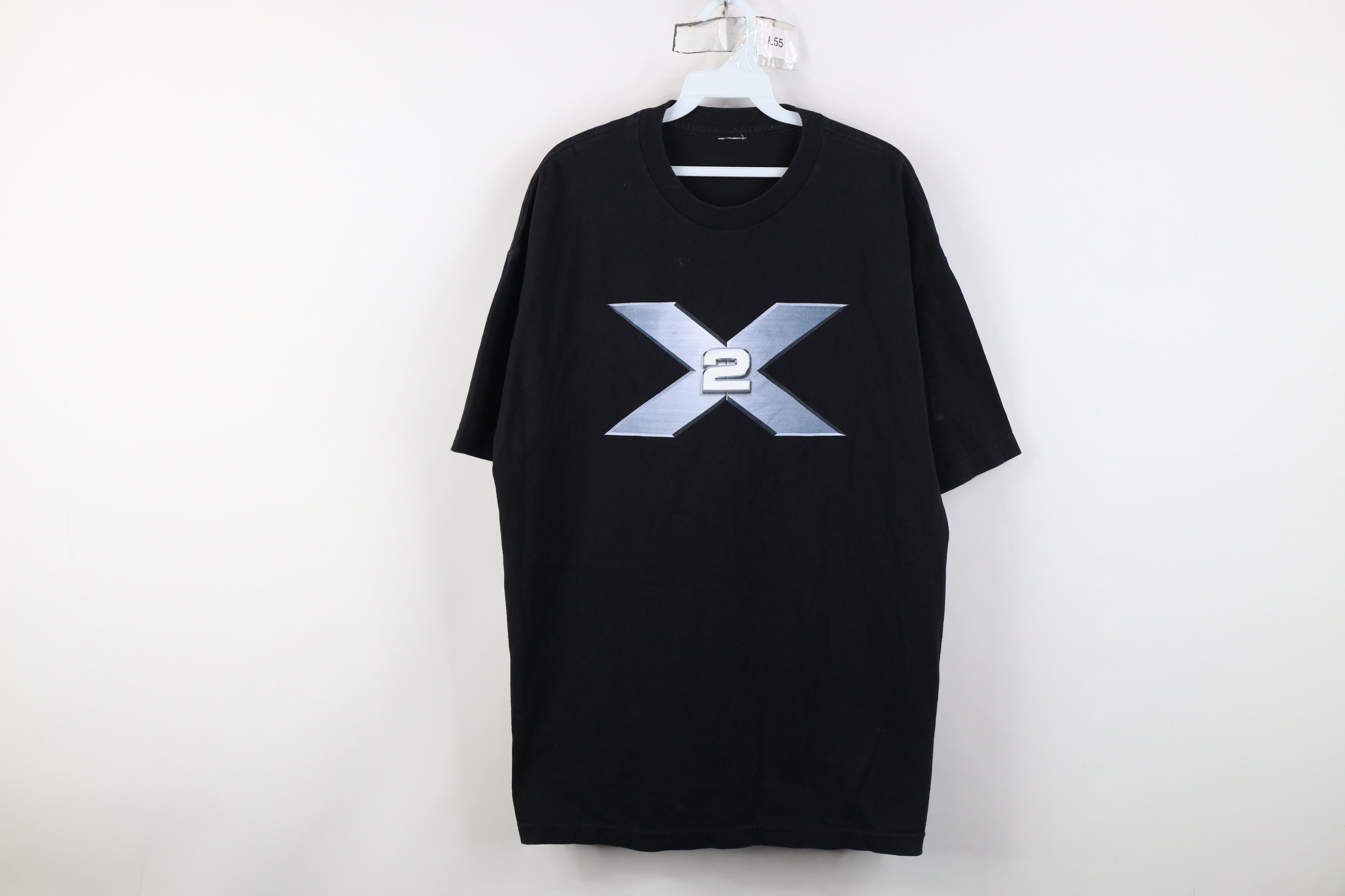 Vintage Y2K X2 X-Men United Movie T-Shirt Black 2003