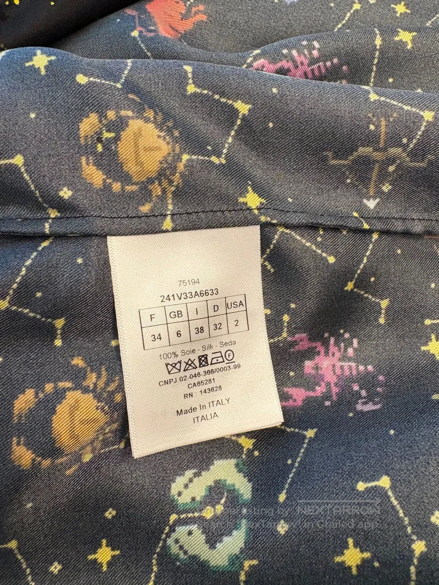 Dior dior zodiac patterned shirt size 34. Size US S / EU 44-46 / 1 - 4 Thumbnail