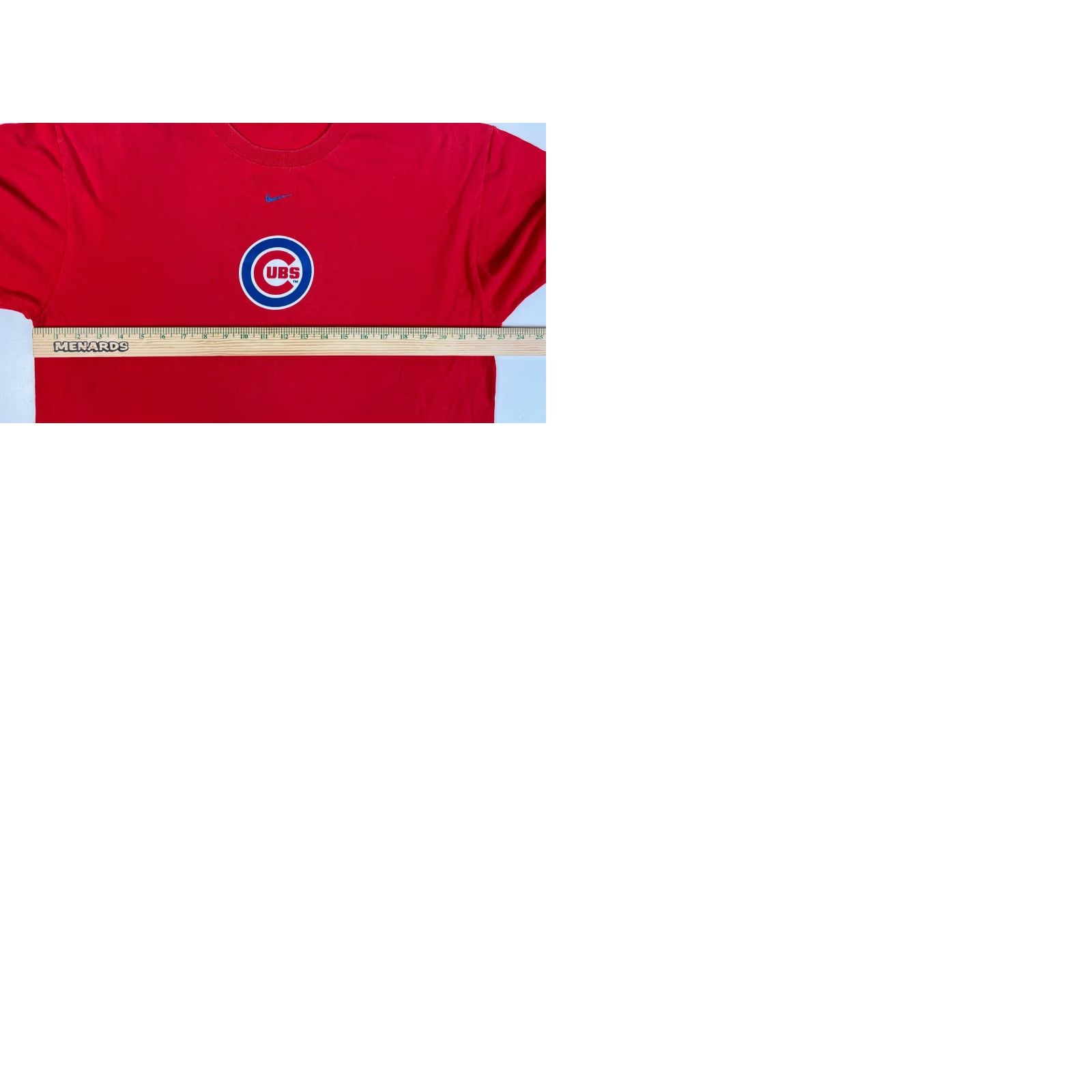 Nike VINTAGE Nike Team Chicago Cubs MLB T-Shirt Mens Double-Sided Size L Red Logo Short Sleeve Crew Neck 90s Size US L / EU 52-54 / 3 - 9 Thumbnail