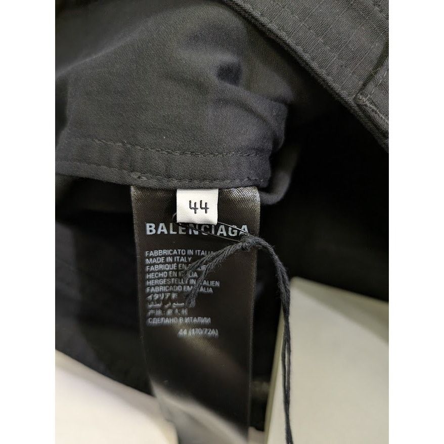 Balenciaga o1rshd1 Cotton Ripstop Gamer Shorts in Black Size US 28 / EU 44 - 18 Thumbnail