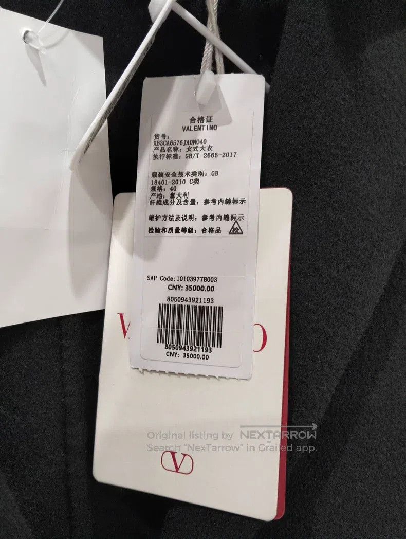 Valentino Valentino Coat coat Size US S / EU 44-46 / 1 - 6 Thumbnail
