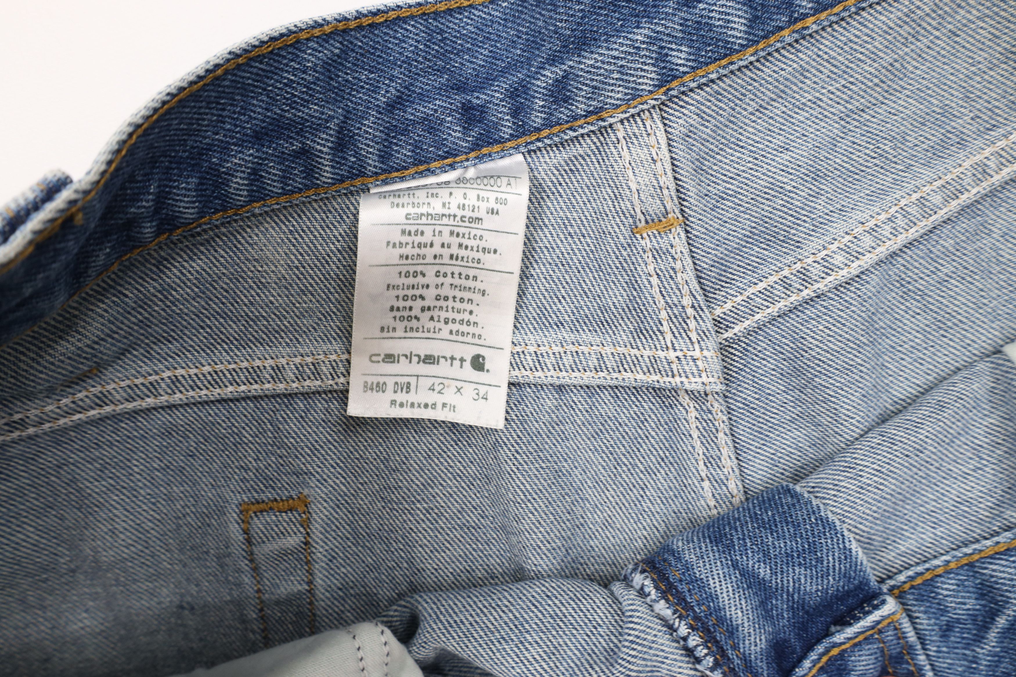 Carhartt × Vintage Vintage Carhartt Out Wide Leg Relaxed Fit Denim Jeans Blue Size US 42 / EU 58 - 6 Thumbnail