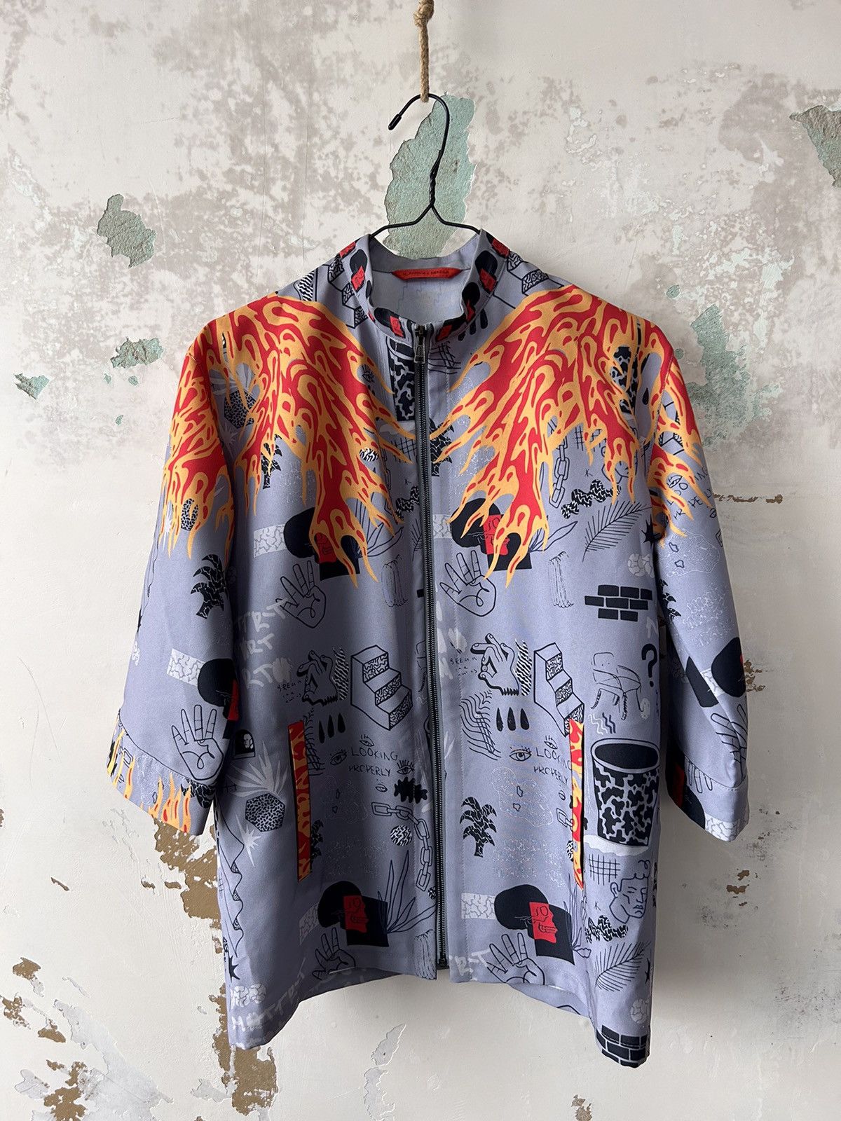 Japanese Brand AVANT-GARDE RARE ZIP SHIRT Size M / US 6-8 / IT 42-44 - 1 Thumbnail