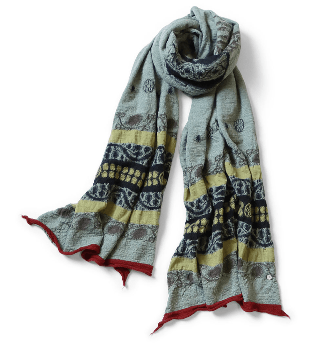 Kapital Shrunken Wool Coptic Skull Scarf Size ONE SIZE - 1 Thumbnail