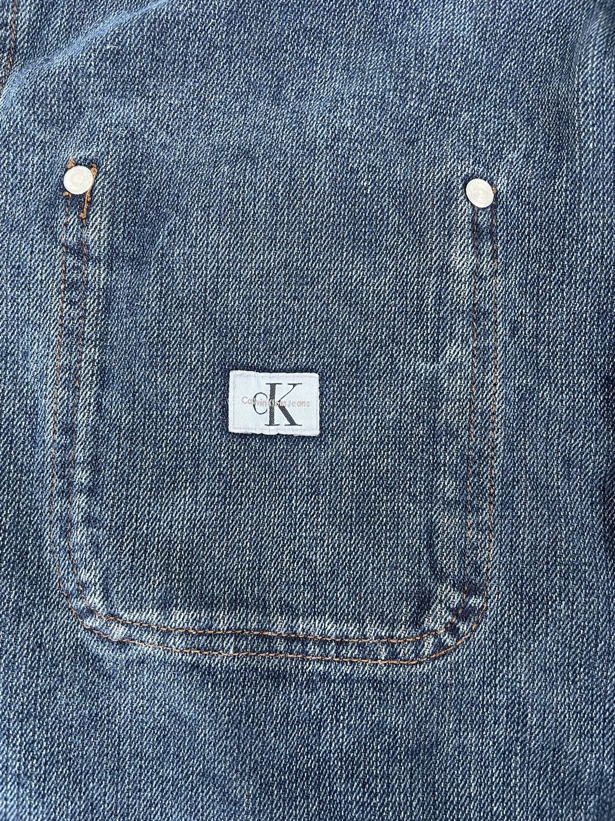 Calvin Klein × Vintage CALVIN KLEIN Vintage 90’s Denim Chore Jacket M Size US M / EU 48-50 / 2 - 8 Thumbnail