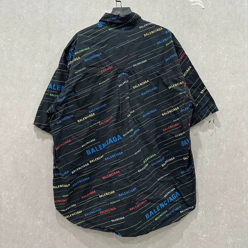 Balenciaga Balenciaga Black bullet screen full of color letters short Size US XXS / EU 40 - 2 Thumbnail