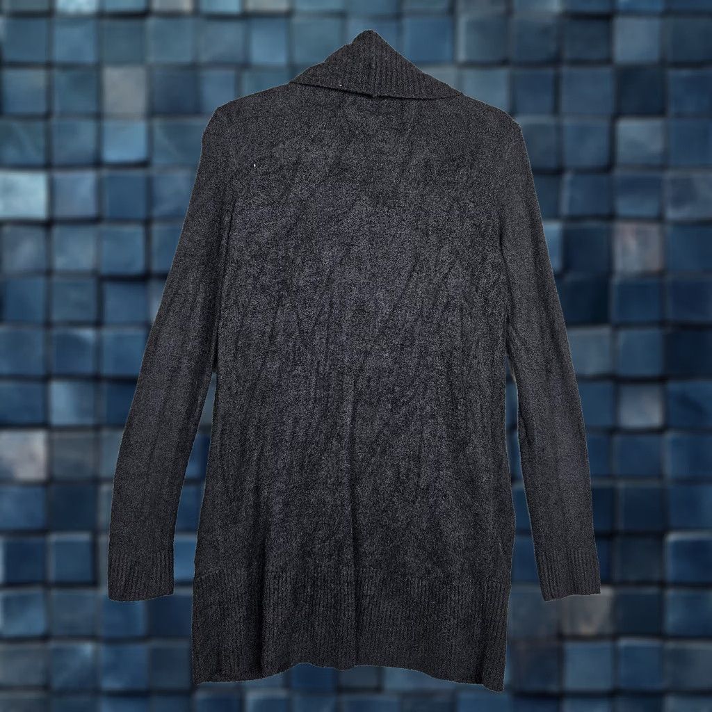 Vintage Barefoot Dreams Cardigan Women Open front Black Sz M Knit V-Neck Modern Casual Solid Fit Regular Dream Size M / US 6-8 / IT 42-44 - 1 Thumbnail