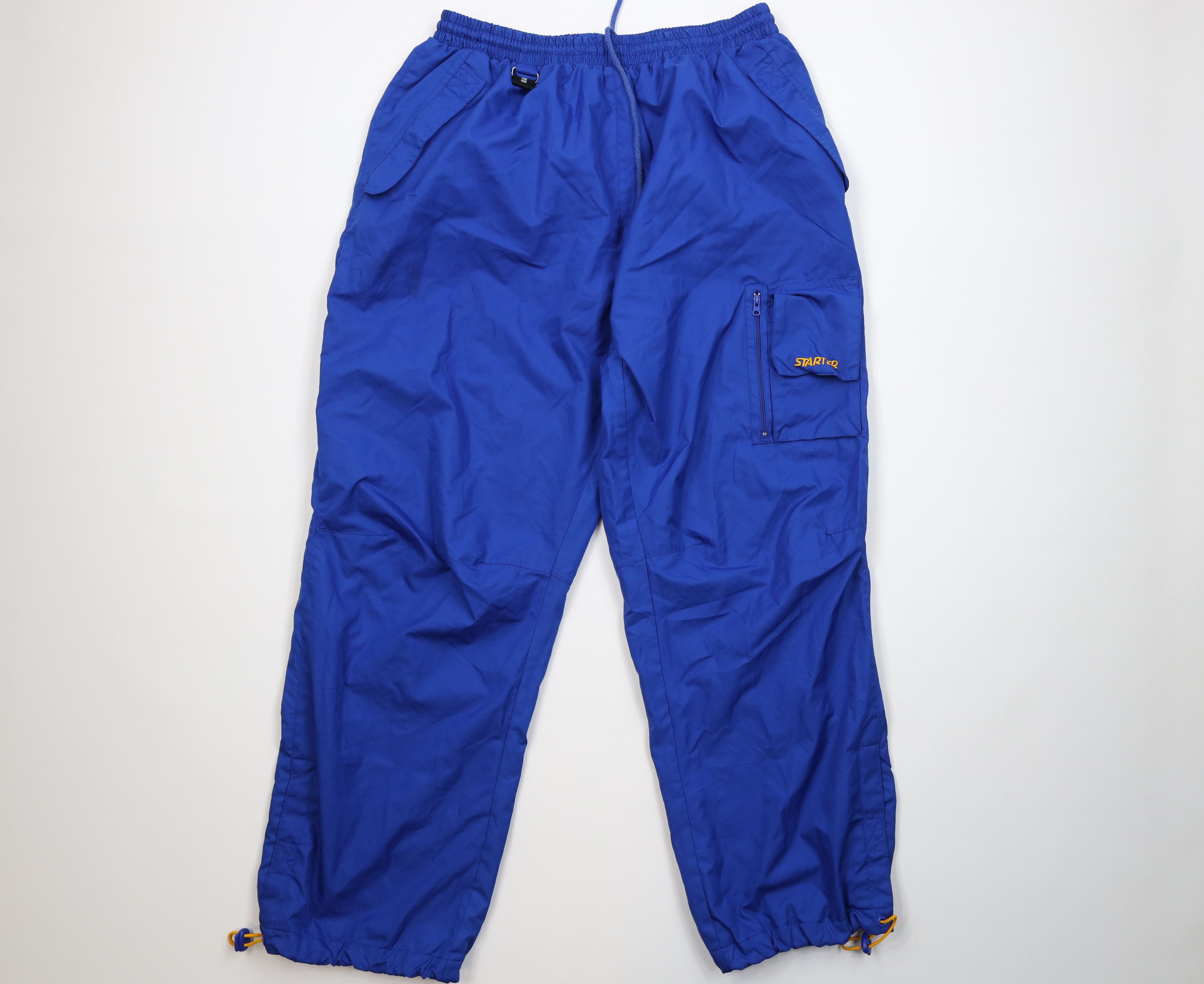 Starter Vintage 90s Starter Adjustable Cuff Wide Leg Cargo Pants Size US 36 / EU 52 - 1 Thumbnail