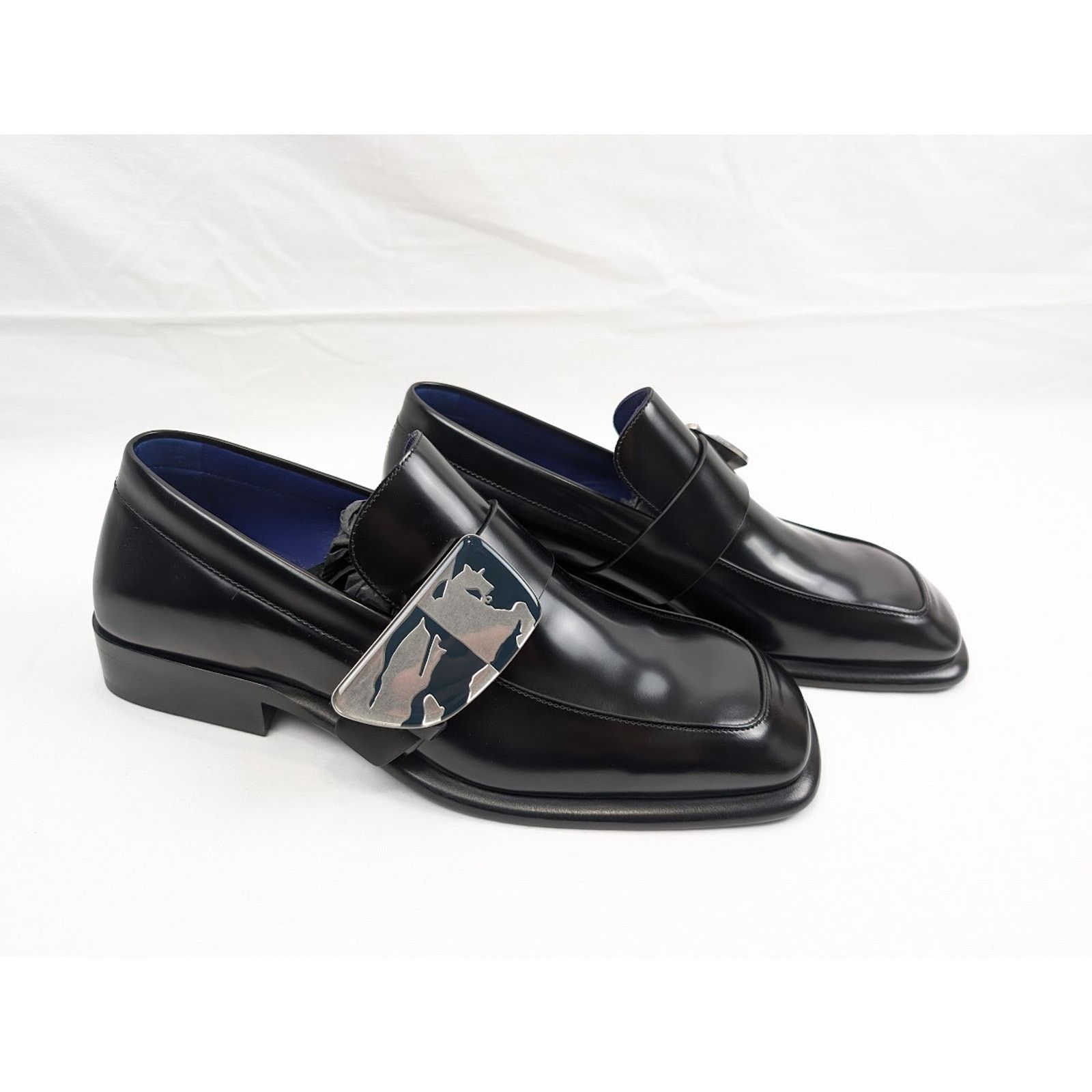 Burberry o1rshd1 Leather Loafers Shoes in Black Size US 12.5 / EU 45-46 - 12 Thumbnail