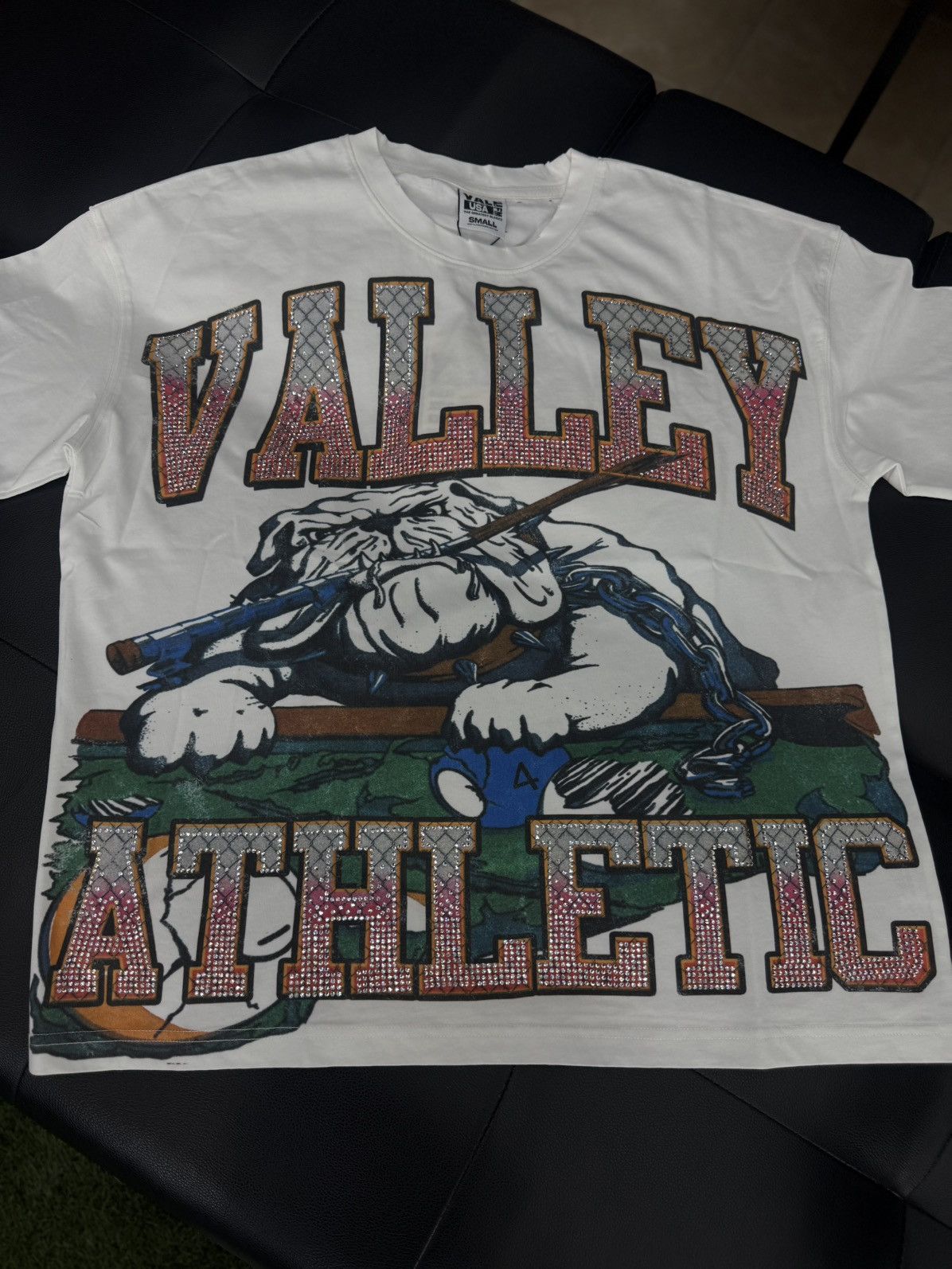 Vale Valley Stone BullDog Tee Shirt Shiny Size S (NEW) Size US S / EU 44-46 / 1 - 2 Thumbnail