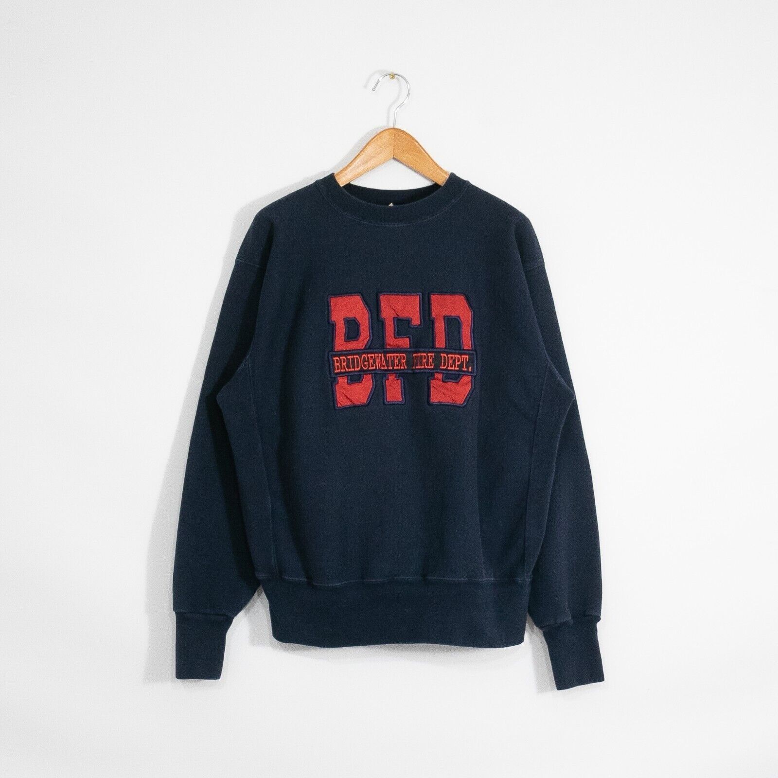 Vintage Vintage 90s Bridgewater Fire Dept Sweatshirt Large - Retro Size US M / EU 48-50 / 2 - 1 Thumbnail