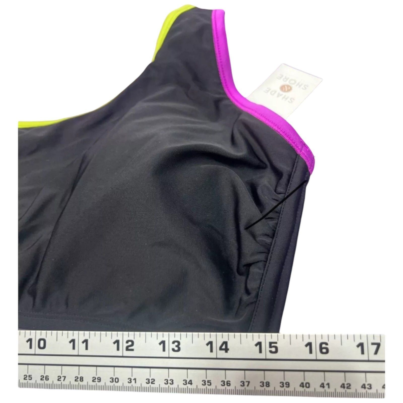 Other Shade & Shore - Women's Contrast Binding One Shoulder Bikini Size ONE SIZE - 7 Thumbnail
