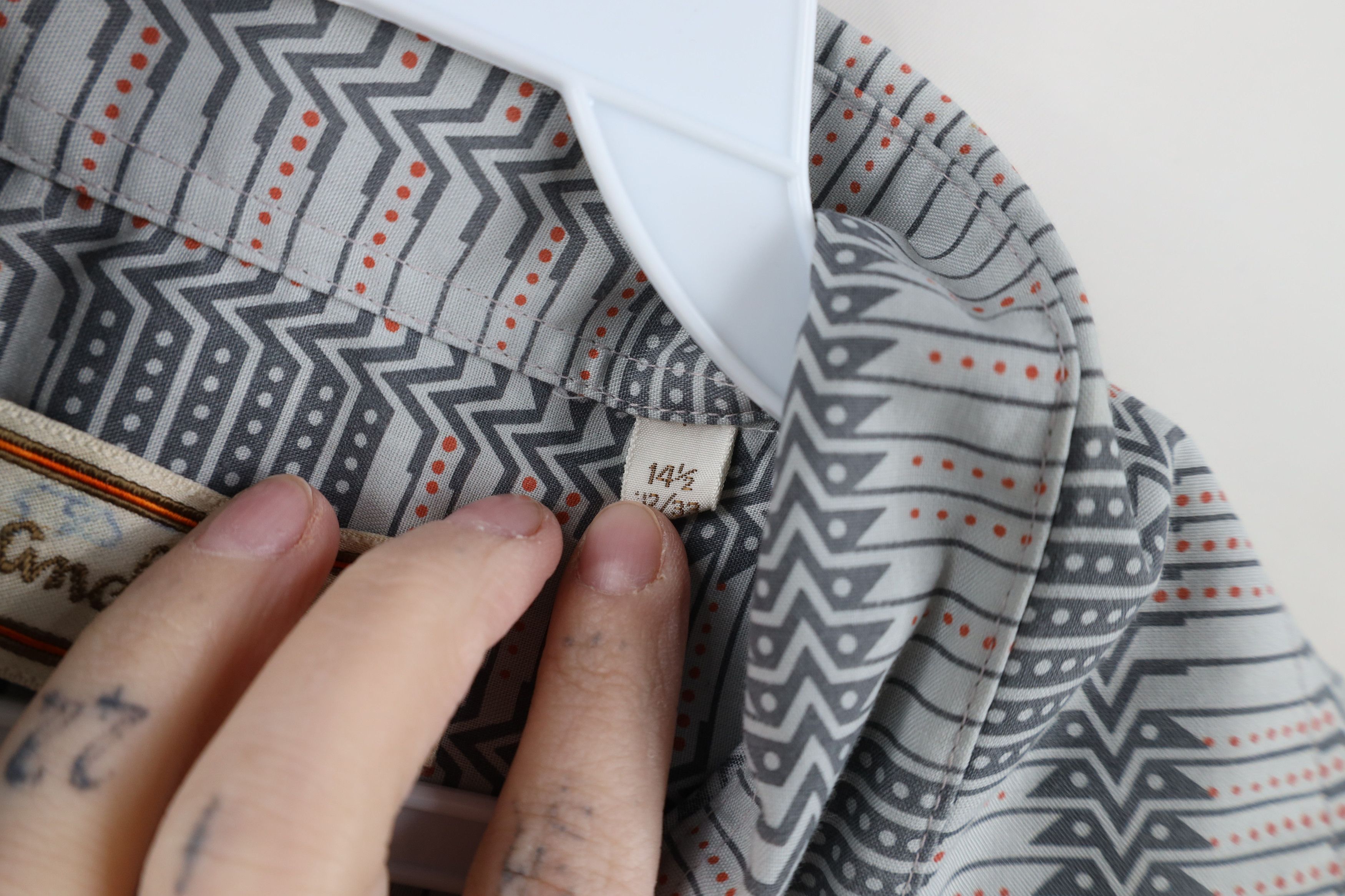 Vintage Vintage 70s Streetwear Geometric Disco Collared Button Shirt Size US M / EU 48-50 / 2 - 9 Thumbnail