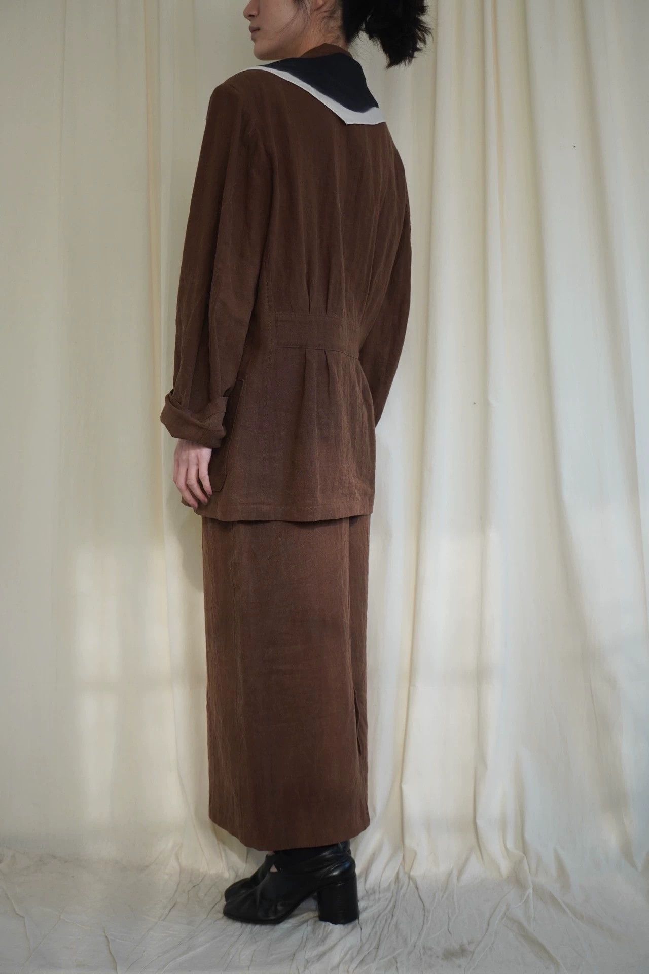 Y's Y's 1991ss Tea Linen Suit M Size XS / US 0-2 / IT 36-38 - 6 Thumbnail