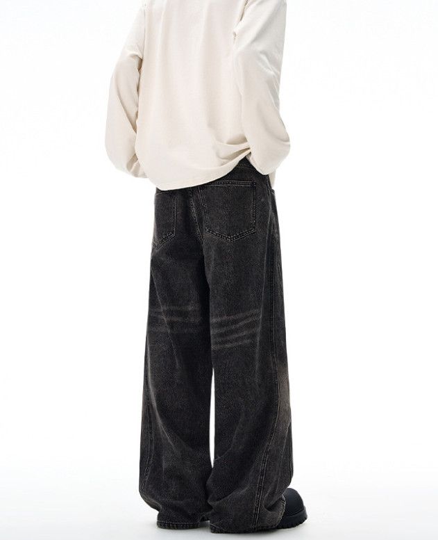 Vintage American retro distressed wide-leg gradient baggy jeans Size US 32 / EU 48 - 3 Thumbnail