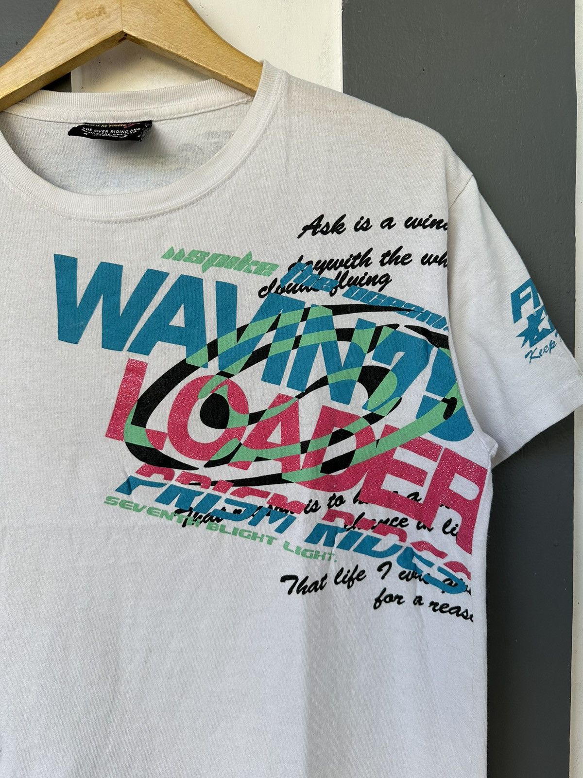 Japanese Brand Y2K WHITE COLOUR JAPANESE OBLO DESIGN POEM SURF HAWAII STYLE Size US M / EU 48-50 / 2 - 3 Thumbnail