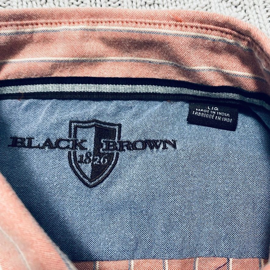 Black Brown 1826 Black & Brown muted red button down Size US L / EU 52-54 / 3 - 4 Thumbnail