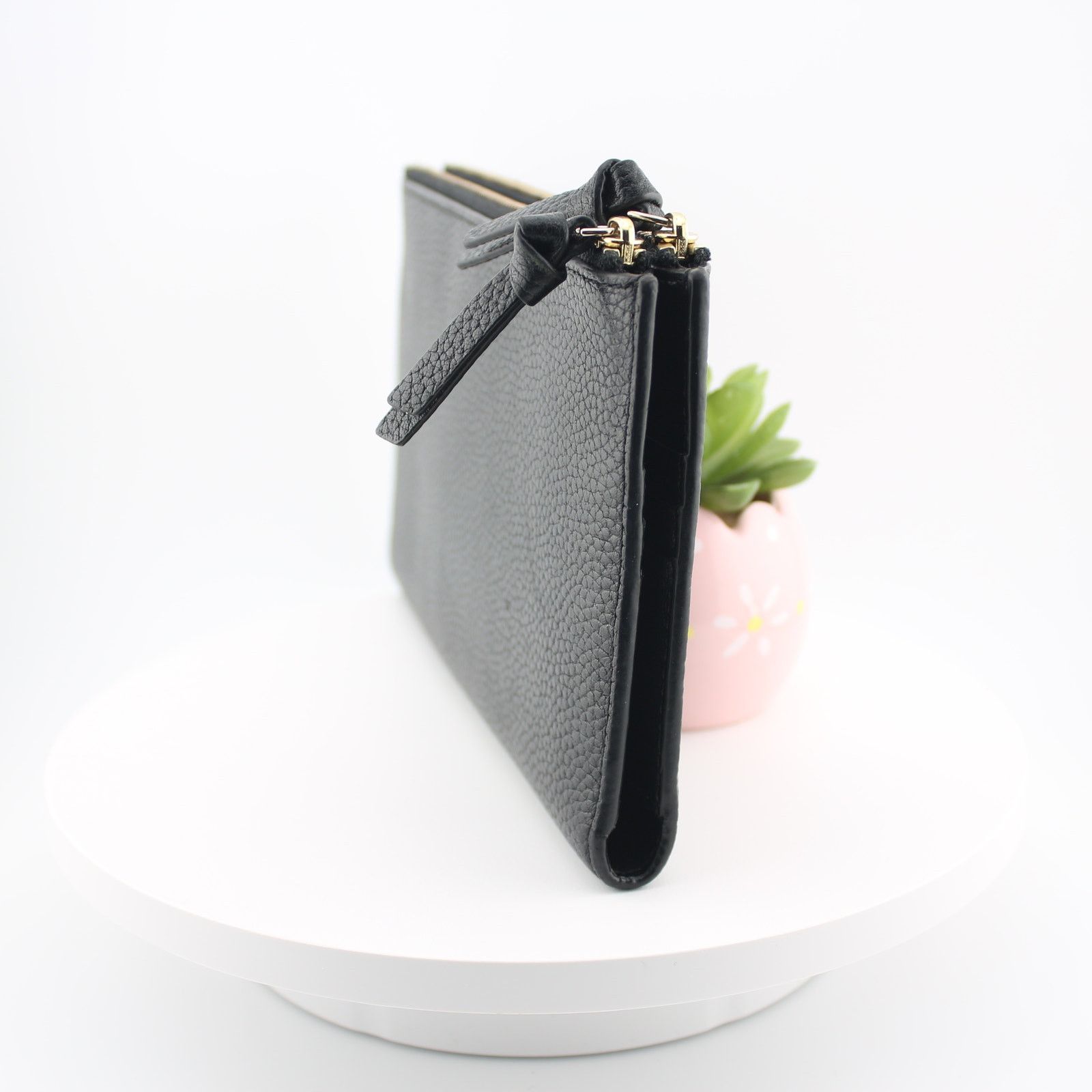 Kate Spade Kate Spade Black Pebbled Leather Wallet Size ONE SIZE - 4 Thumbnail