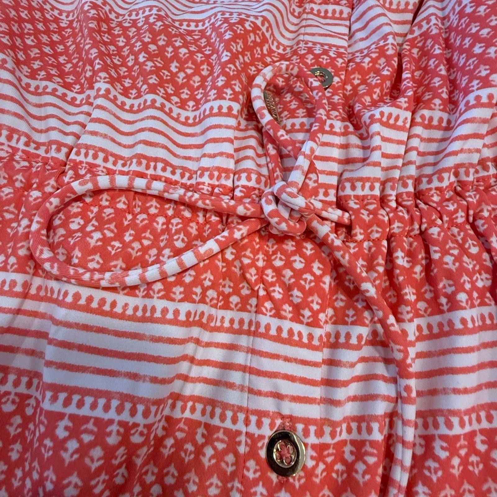 Other Cabana Life floral striped soft stretch midi short dress SM Size S / US 4 / IT 40 - 6 Thumbnail