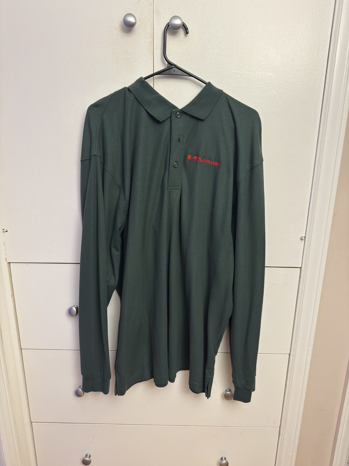 Other Kawasaki Long Sleeve Cotton Polo Shirt Size US XXL / EU 58 / 5 - 1 Preview