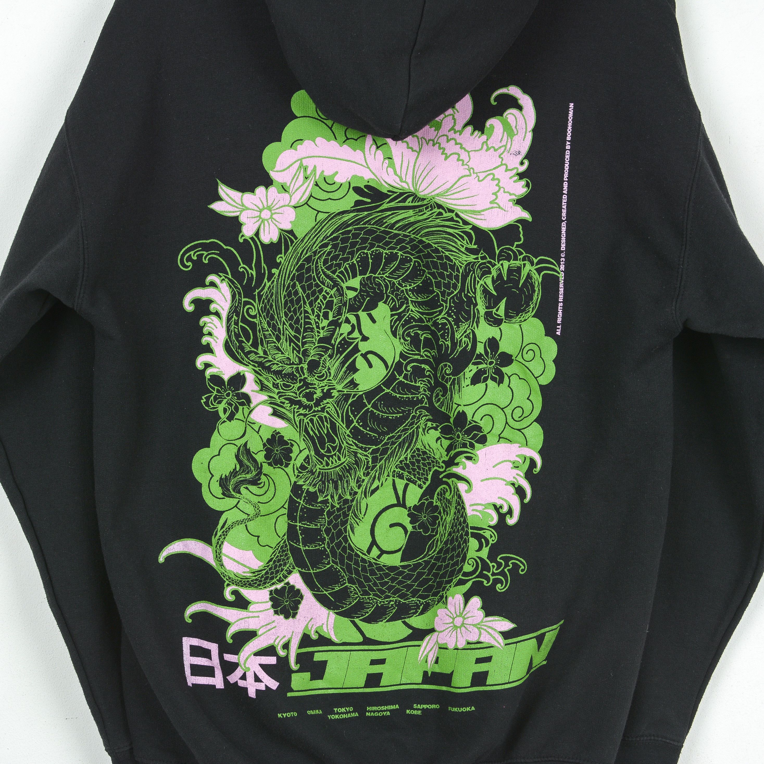 Boohoo Japan Men S Hoodie Jumper Pullover Sweater Cotton Art Dragon Size US S / EU 44-46 / 1 - 4 Thumbnail