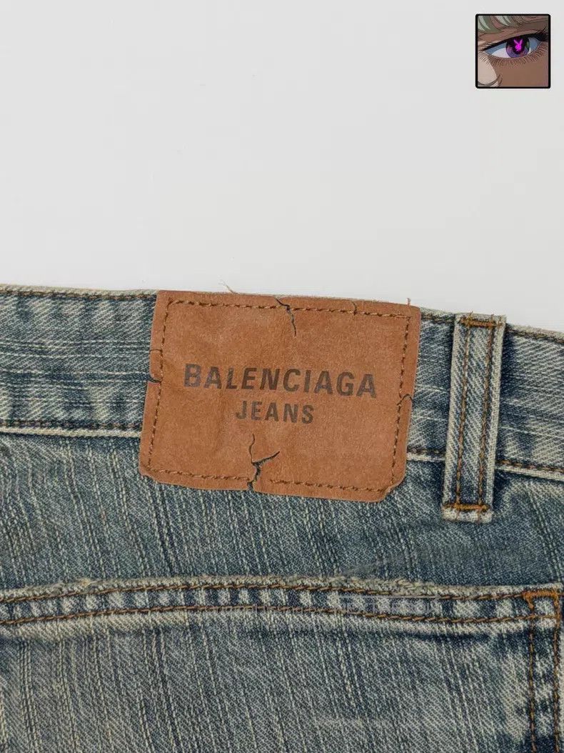 Balenciaga Balenciaga size XS Low-rise slim fit destructed design jea Size US 27 - 3 Thumbnail