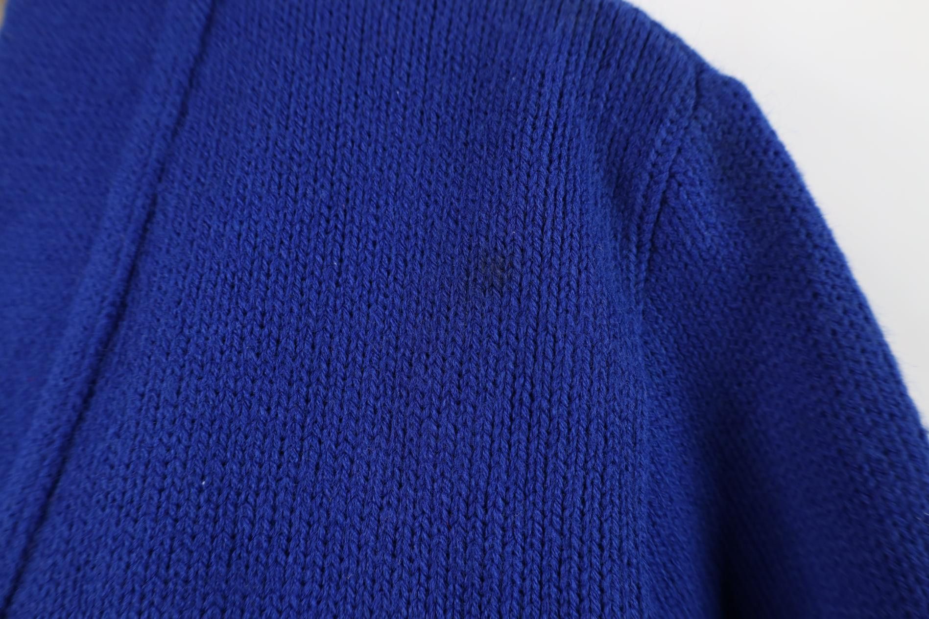 Vintage Vintage 50s 60s Knit Varsity Lettermen Cardigan Sweater USA Size US L / EU 52-54 / 3 - 5 Thumbnail