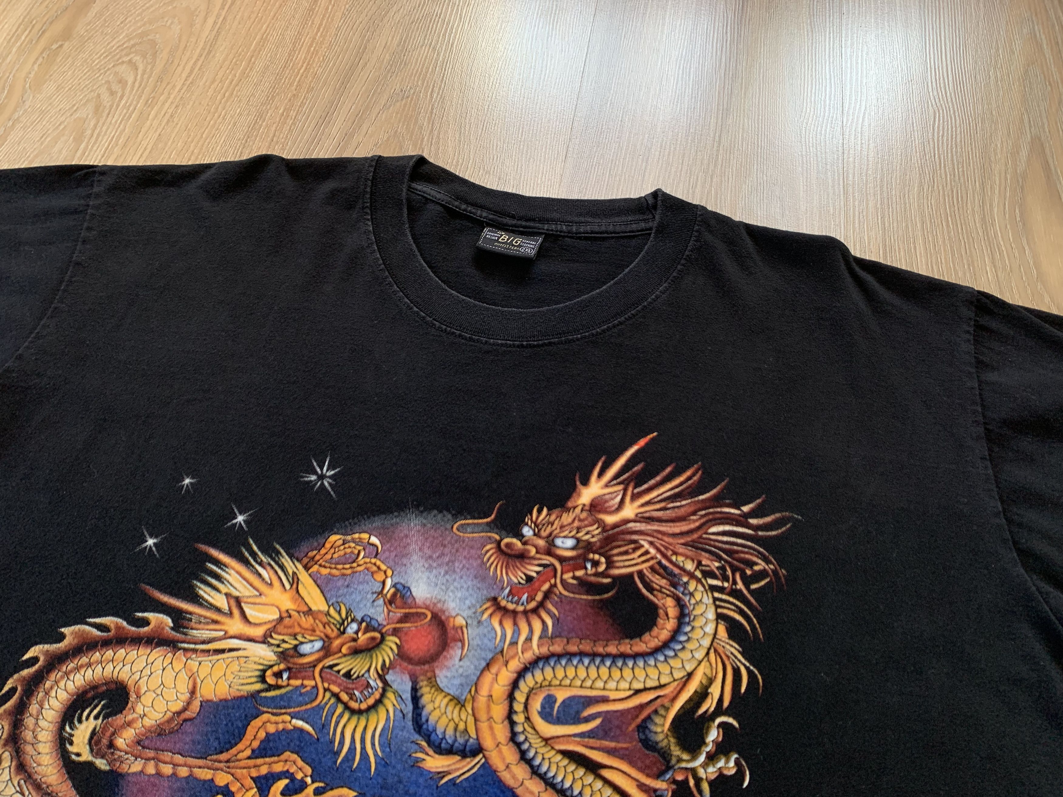 Japanese Brand Mr Big Outfitters Dragon T-shirt Y2K Size US XXL / EU 58 / 5 - 4 Thumbnail