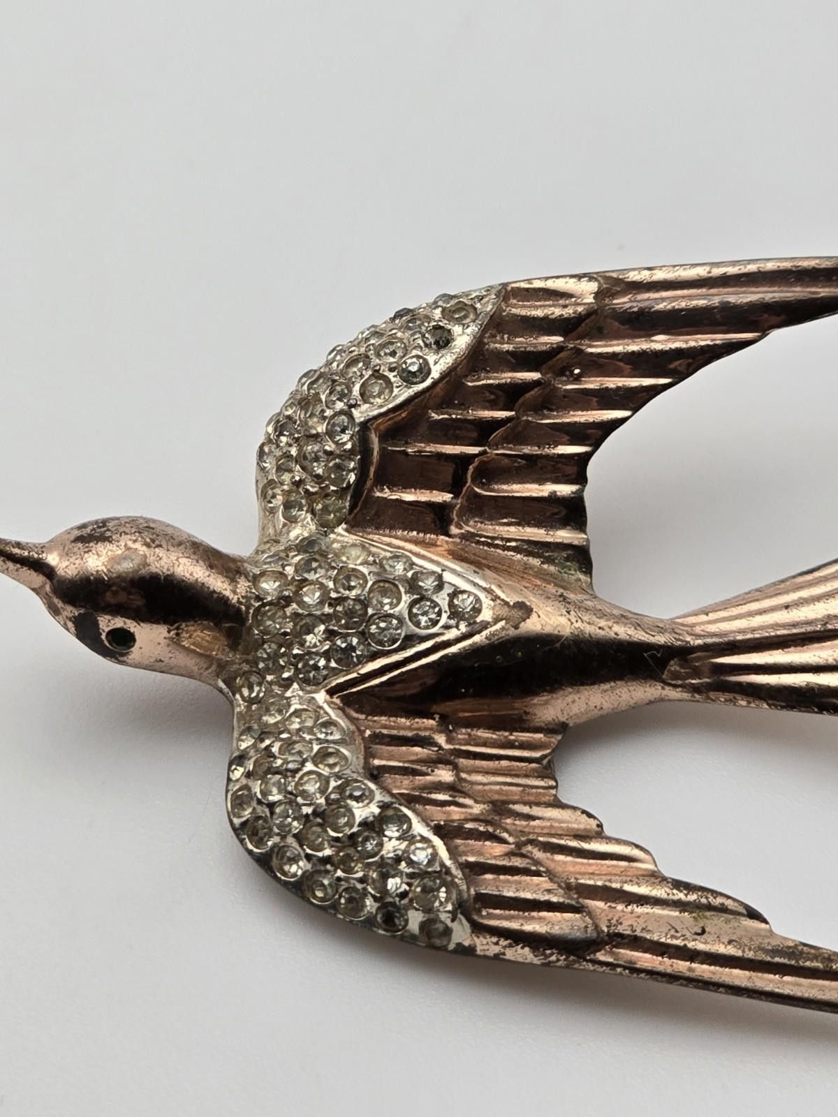 Other Vintage CoroCraft Pegasus Flying Swallow Fur/Dress Clip Size ONE SIZE - 1 Thumbnail