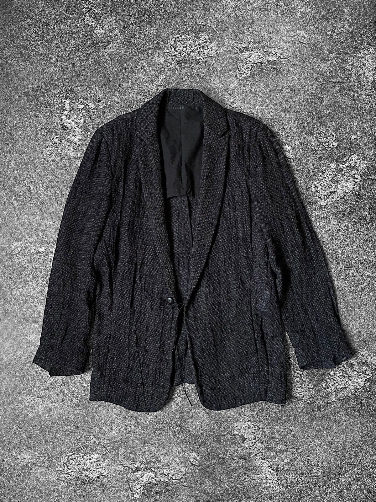 Individual Sentiments Individual Sentiments SS11 Lace Up Sheer Metal Effect Jacket Size US M / EU 48-50 / 2 - 1 Thumbnail
