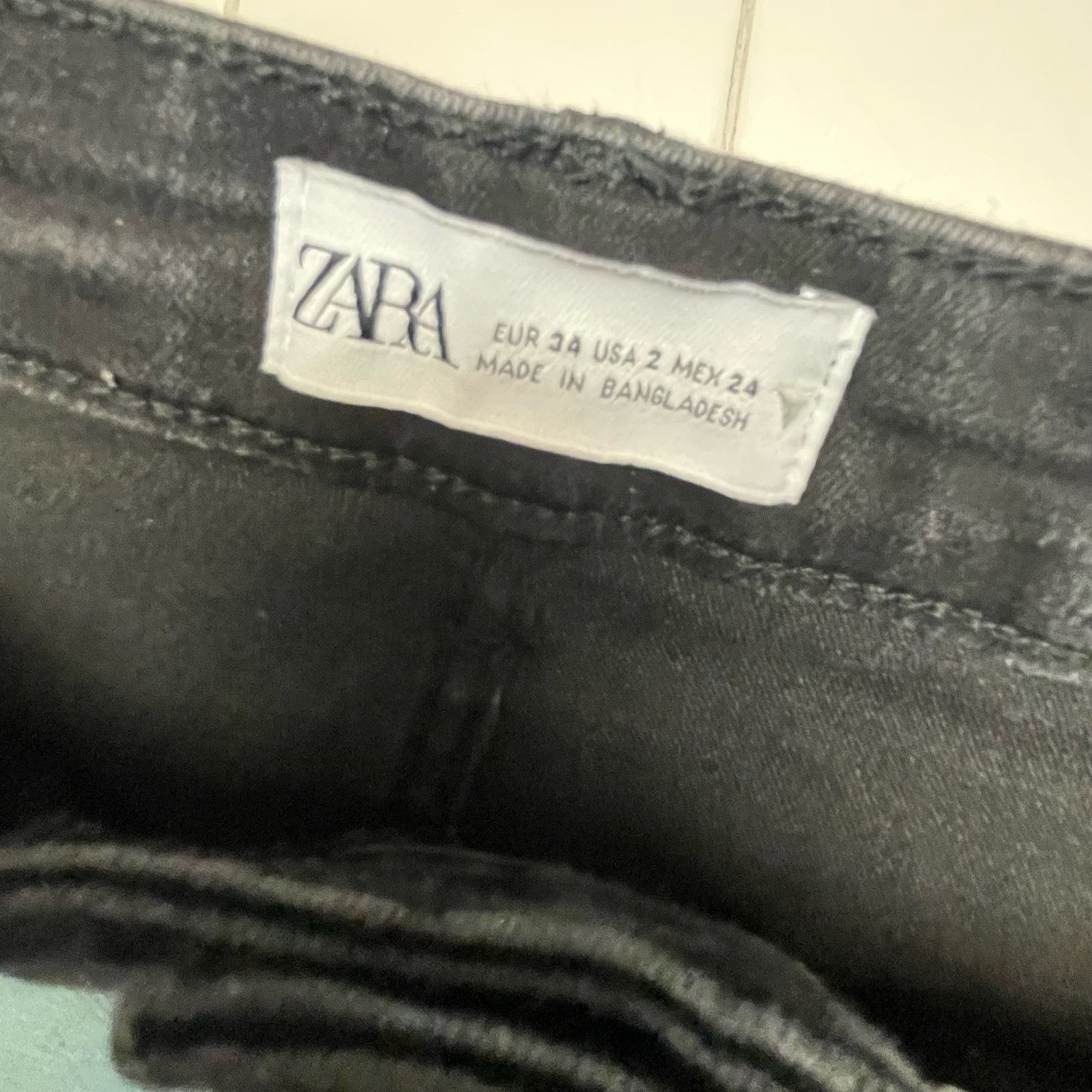 Zara ZARA black jeans size 2 Size 26" / US 2 / IT 38 - 2 Thumbnail