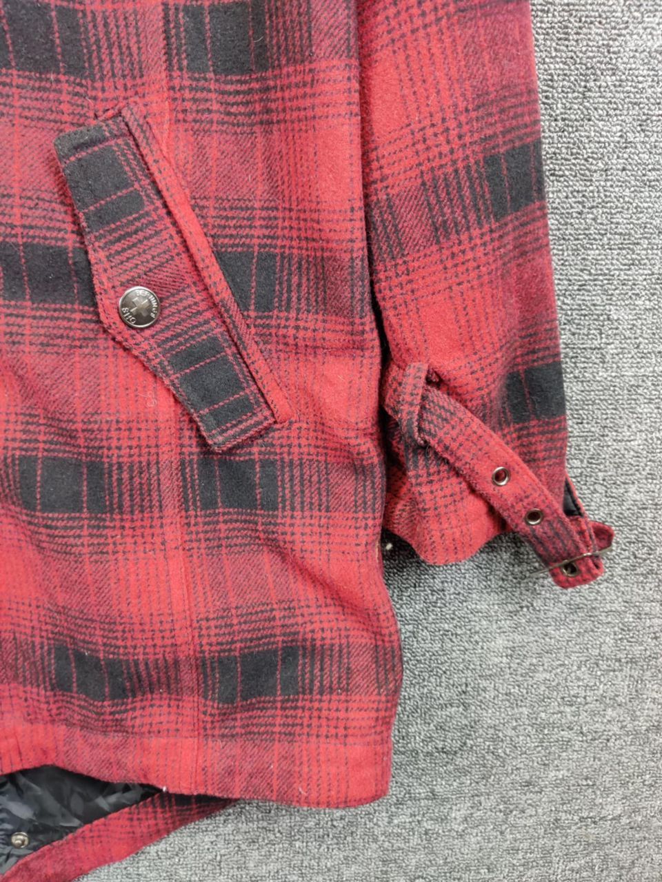 BERNINGS SHO Vintage Berning Sho Plaid Fireman Wool Parka Fishtail Jacket Size US M / EU 48-50 / 2 - 3 Thumbnail