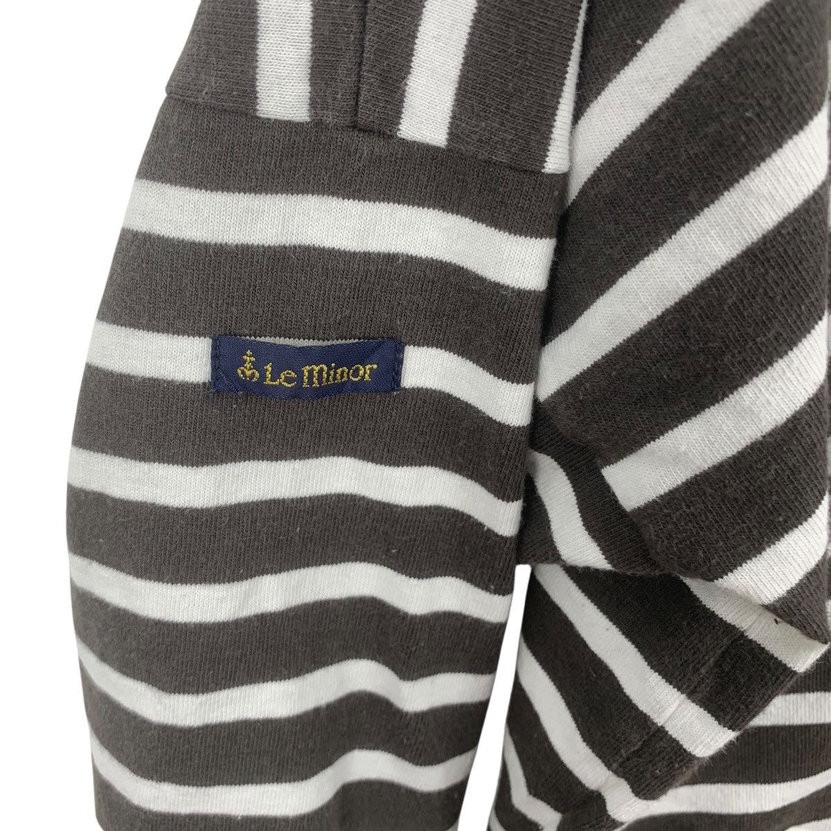 Other Vintage LE MINOR Made In France Baggy Striped Tee Shirt Top Size XL / US 12-14 / IT 48-50 - 5 Thumbnail
