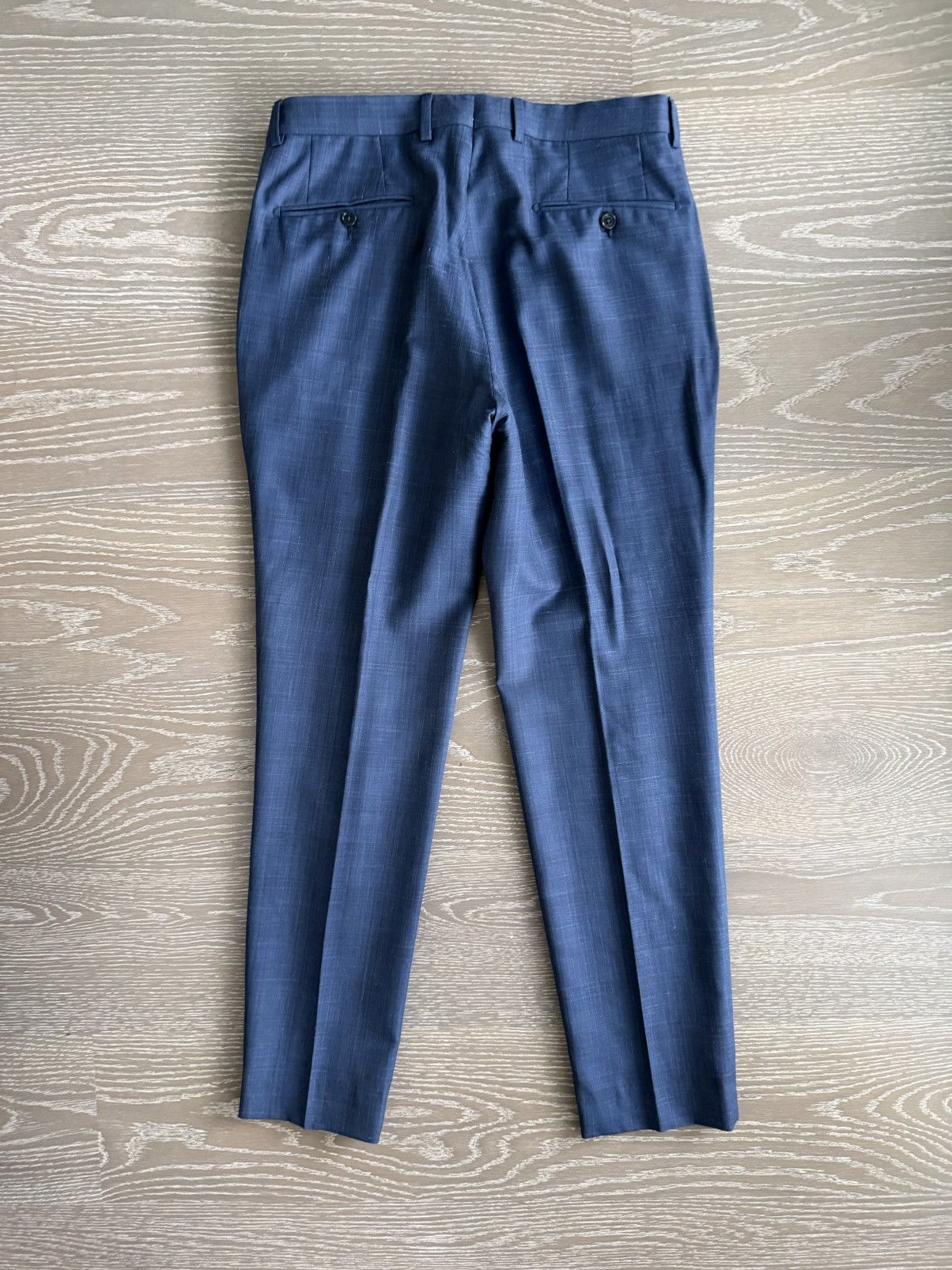 Ermenegildo Zegna Navy Wool Blend Trousers Size US 30 / EU 46 - 2 Thumbnail