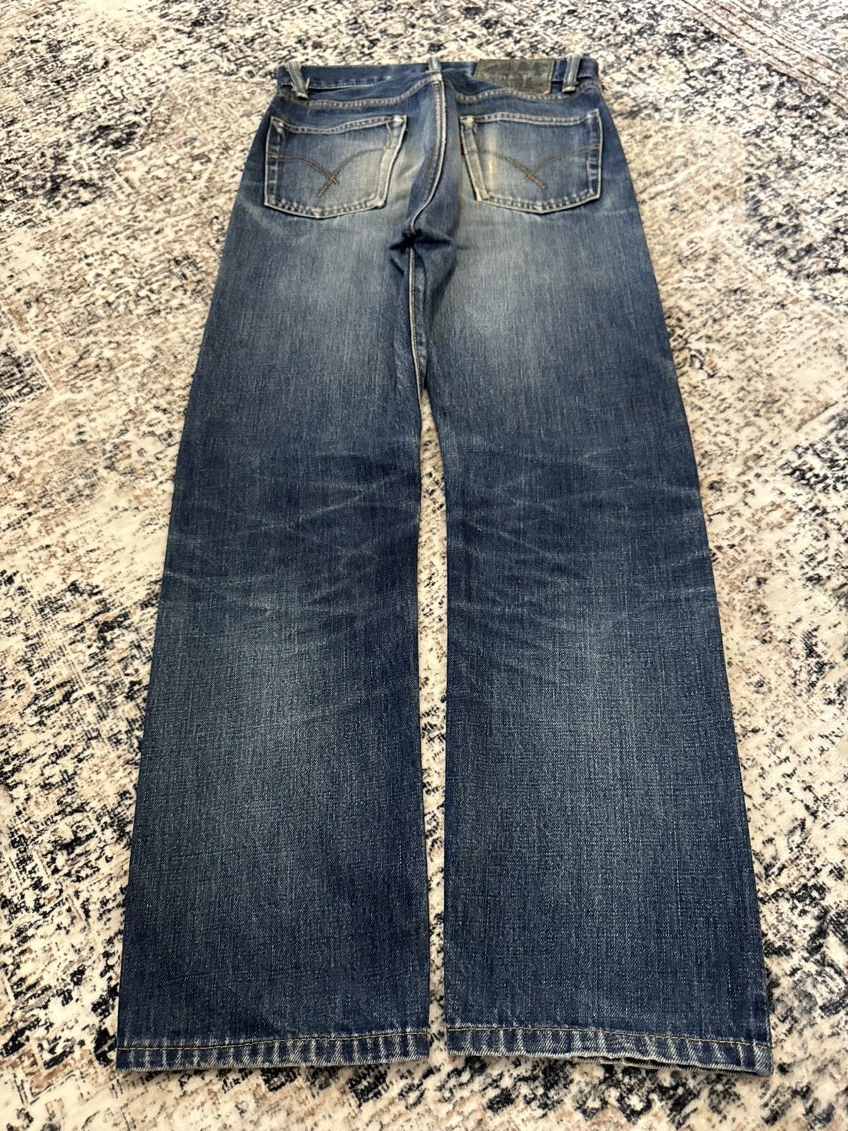 Japanese Brand Blue Blue Japan Indigo Wash Selvedge Redline Jeans Size US 28 / EU 44 - 3 Thumbnail