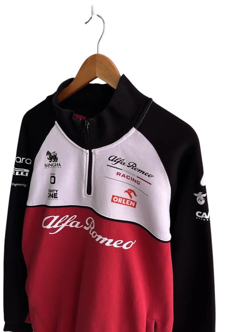 Vintage Vintage Alpha Romeo Orlen Racing Team 1/4 Zip Sweatshirt Size US XL / EU 56 / 4 - 6 Thumbnail