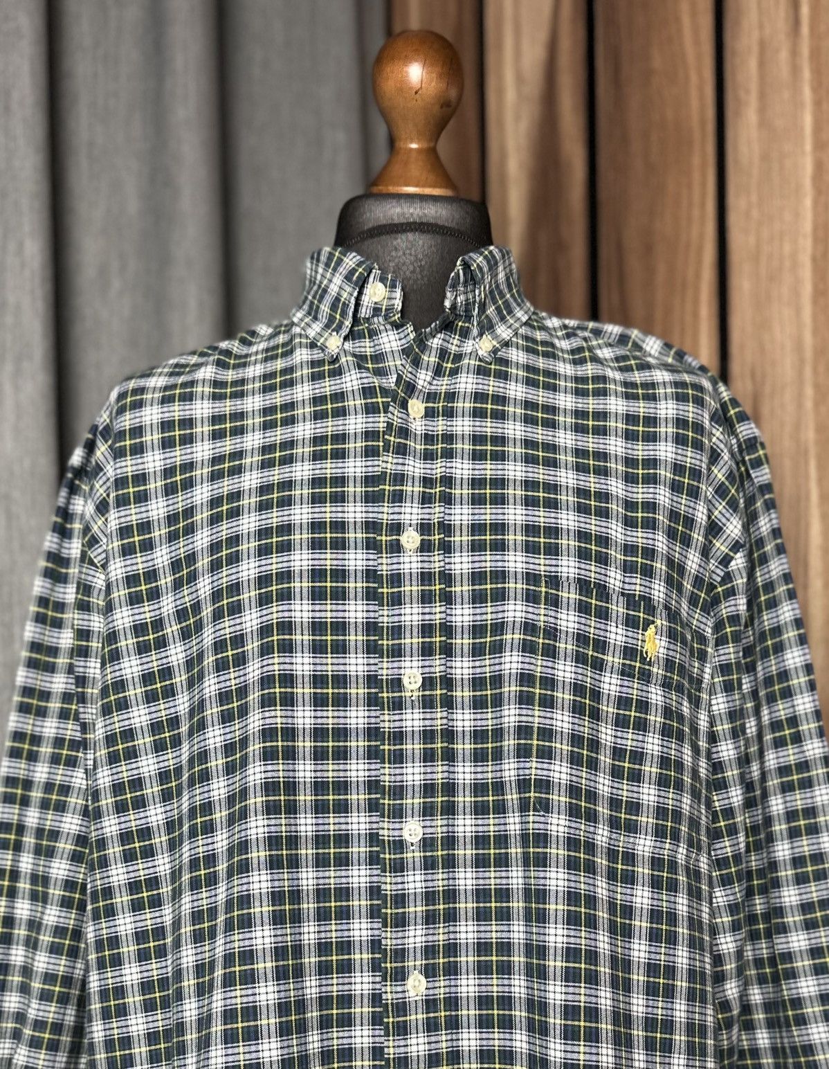Ralph Lauren Logo Shirt Big Size 2XB Men's Long Sleeve