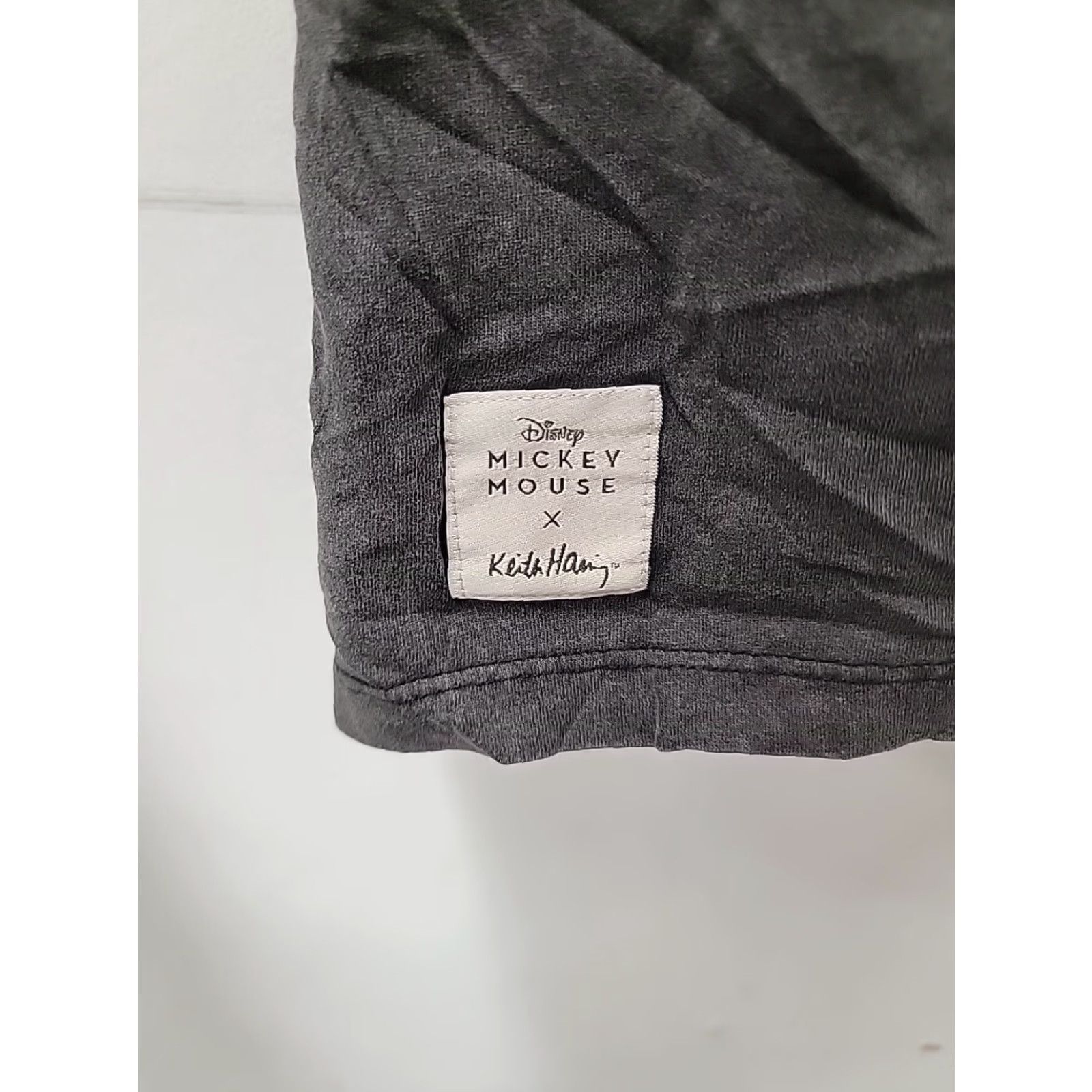 Zara ZARA Disney X Keith Haring T Shirt Womens Size Small Gray Mickey Mouse Tee Size S / US 4 / IT 40 - 2 Thumbnail