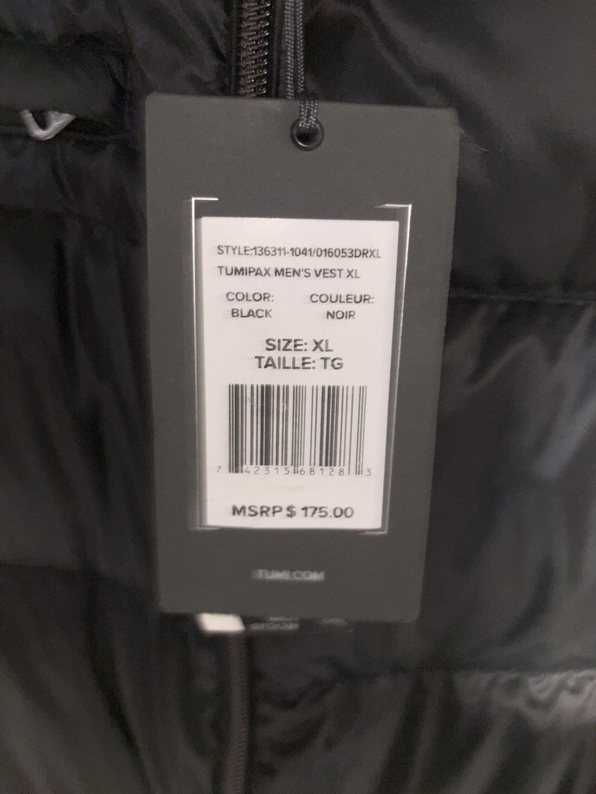 Tumi TUMIPAX Men’s XL Vest Size US XL / EU 56 / 4 - 4 Thumbnail