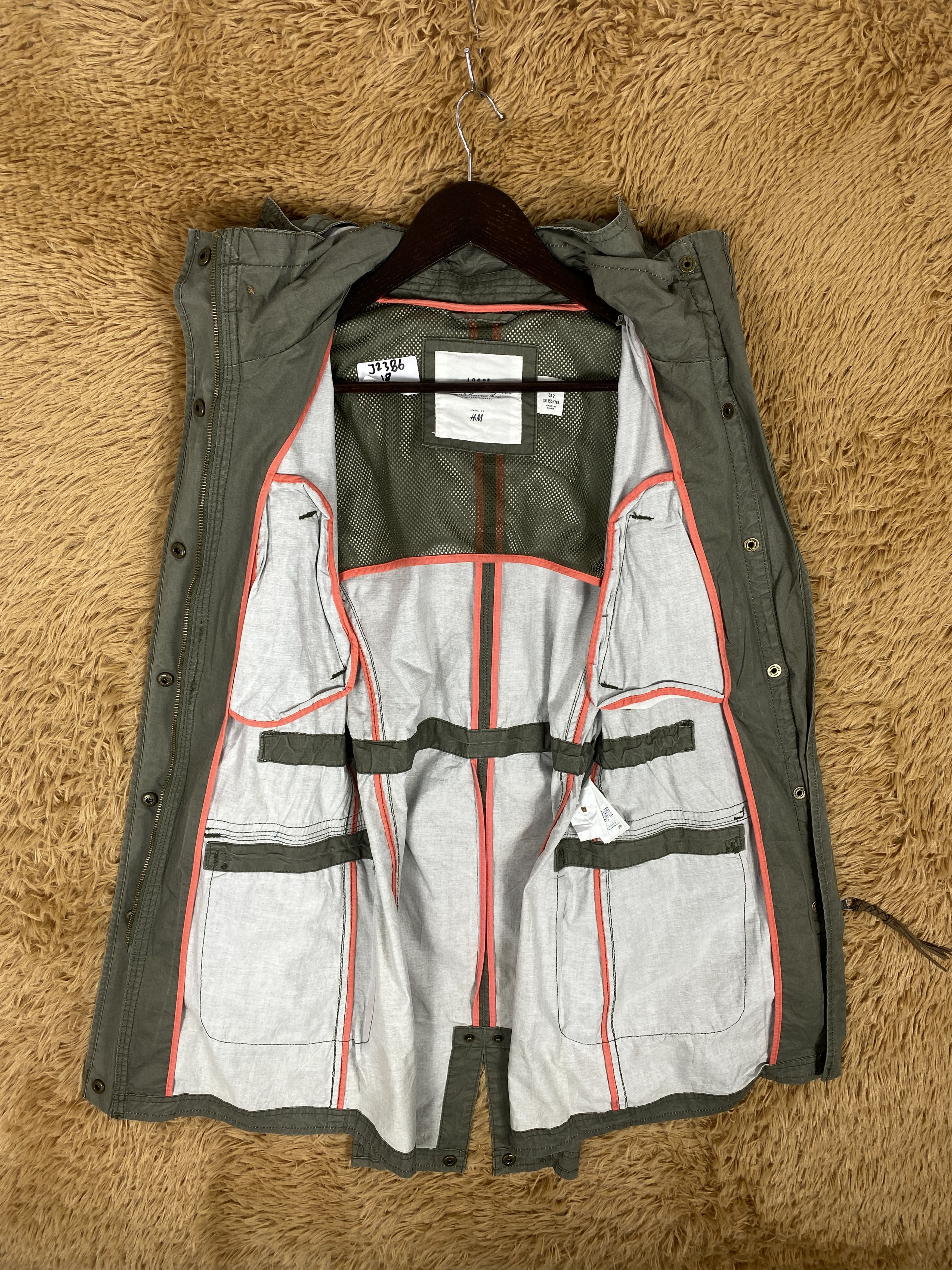 H&M Vintage L.O.G.G x H&M Hoodie Long Jacket J2386 Size US S / EU 44-46 / 1 - 7 Thumbnail