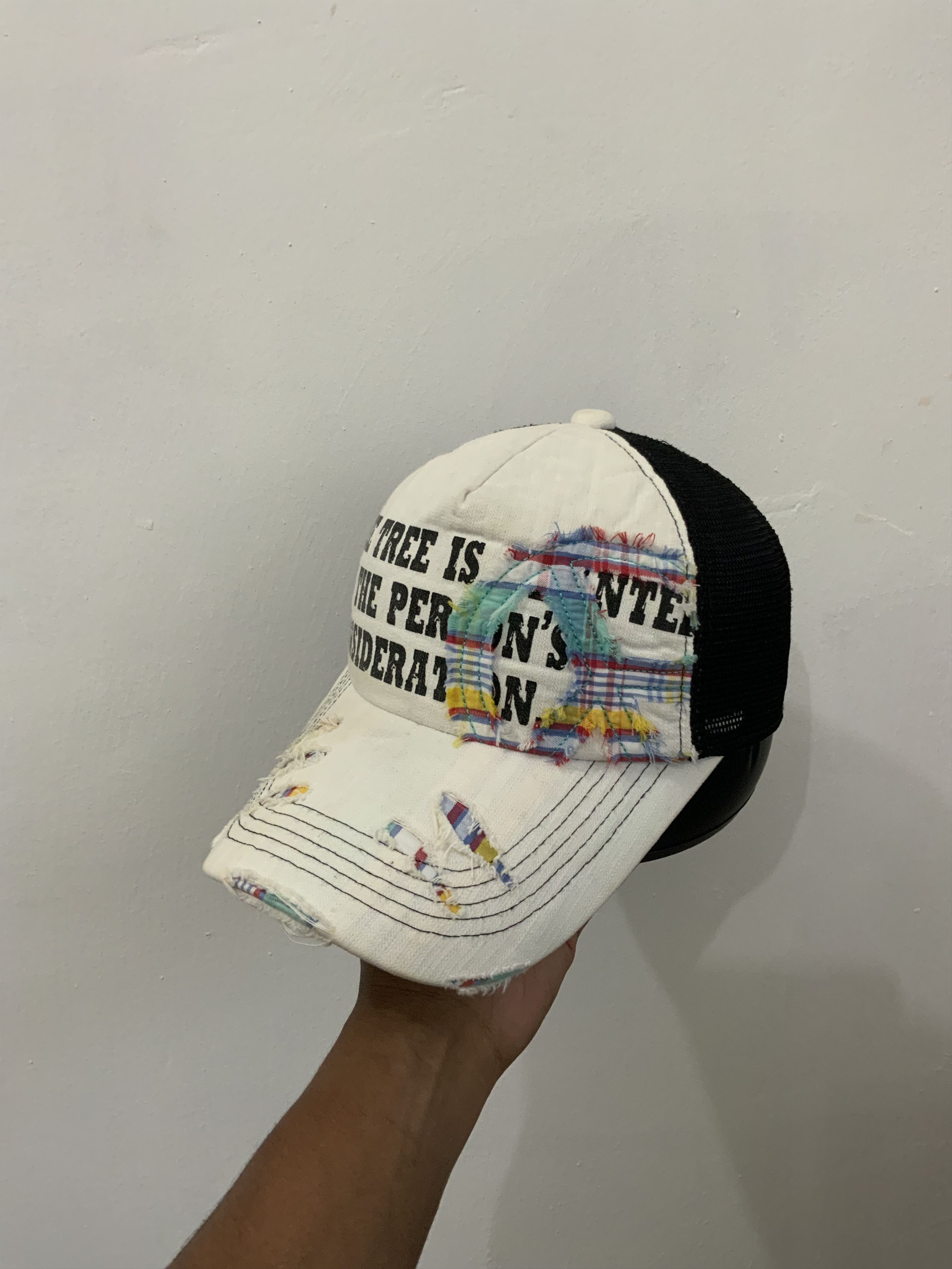 If Six Was Nine Peace Distressed Trucker Hat Size ONE SIZE - 2 Thumbnail