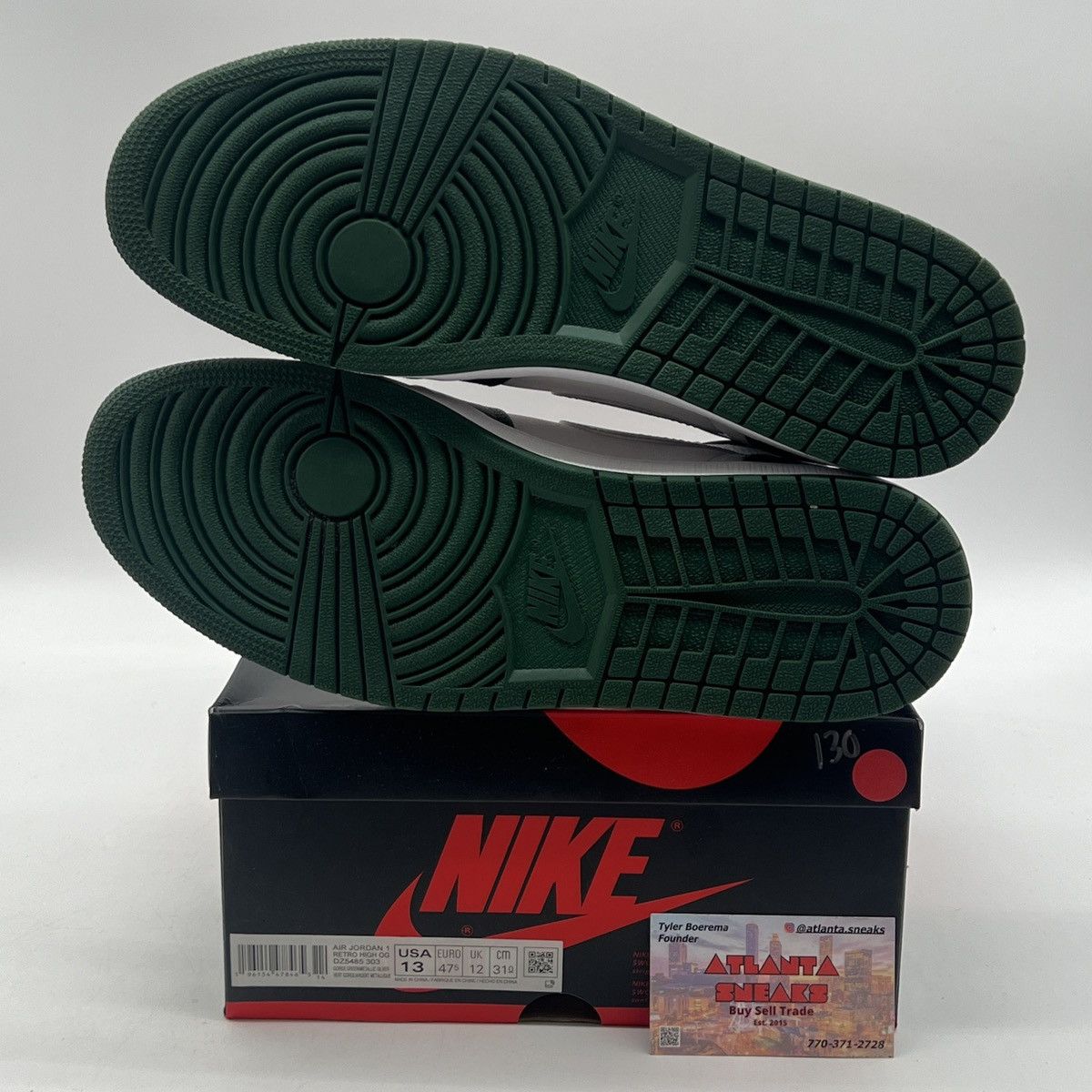 Nike Air Jordan 1 high gorge green Size US 13 / EU 46 - 8 Thumbnail