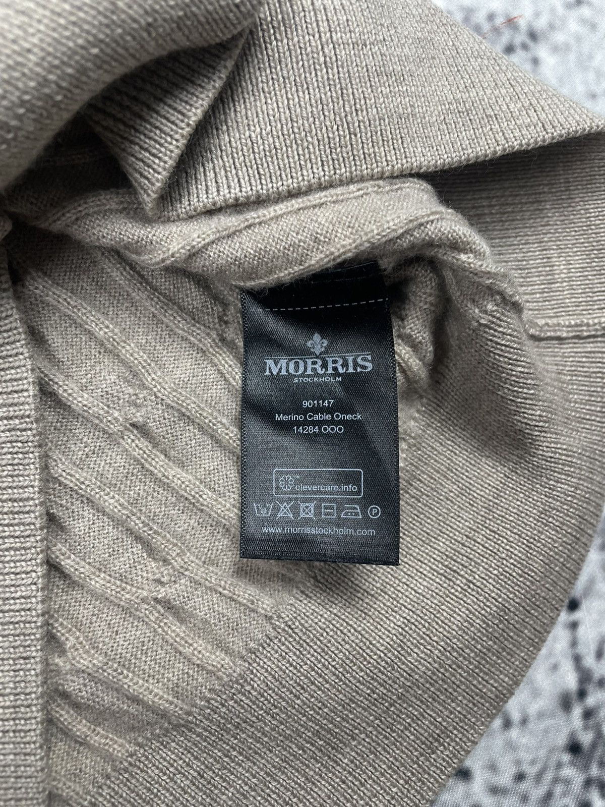 Morris Morris Stockholm M Merino Wool Cable Knit Sweater luxury egv Size US M / EU 48-50 / 2 - 5 Thumbnail