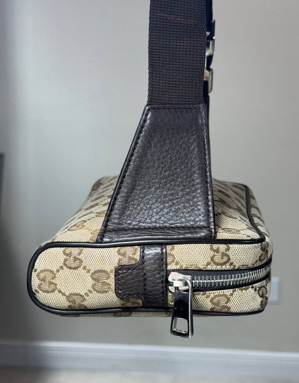 Gucci Gucci Belt Bag Fanny Pack GG Waist Brown Beige Canvas Clutch Size ONE SIZE - 4 Thumbnail