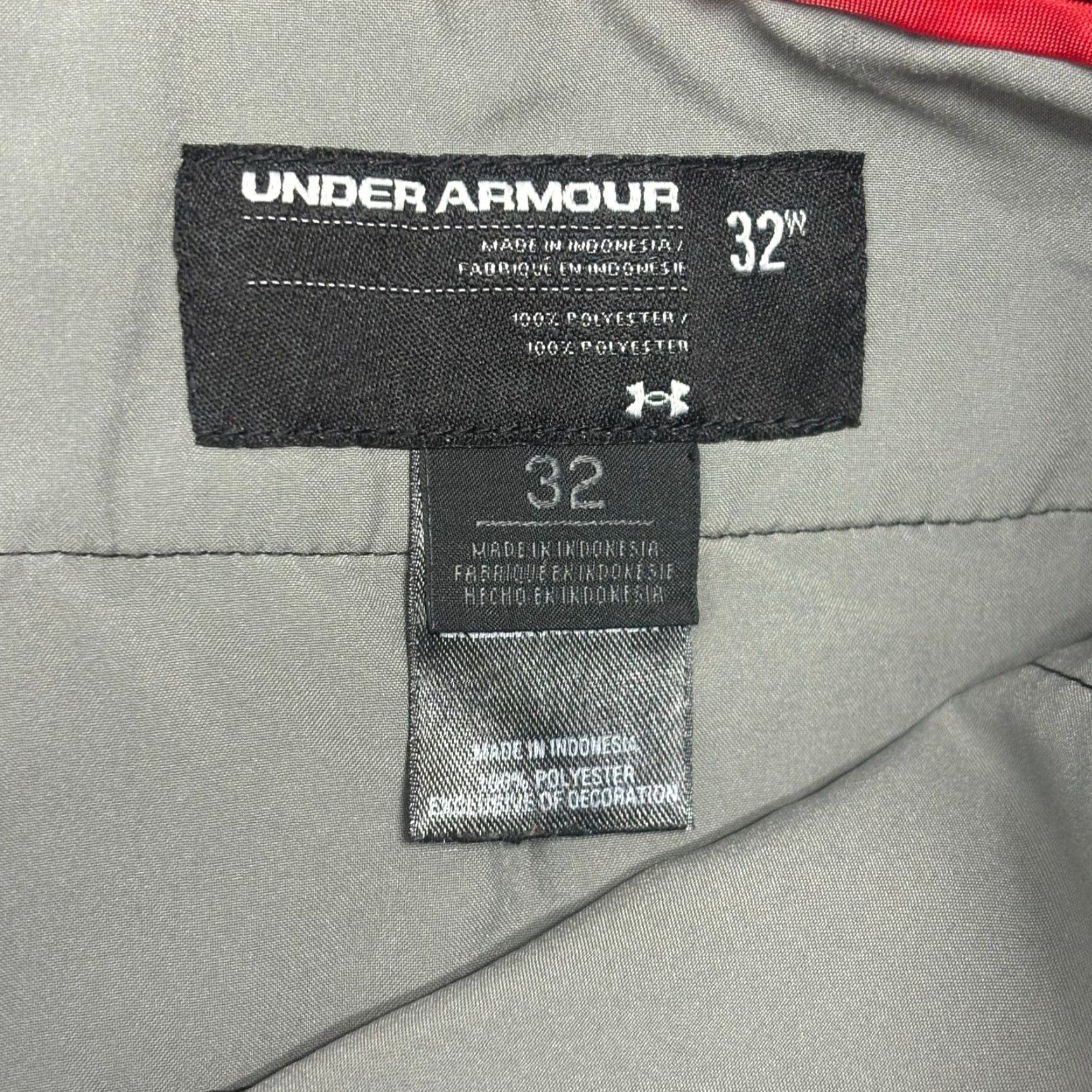 Under Armour Under Armour Shorts Gray Plaid Mens 32 Contoured Back Waist Stretch Chino Golf Shorts Size US 32 / EU 48 - 3 Thumbnail