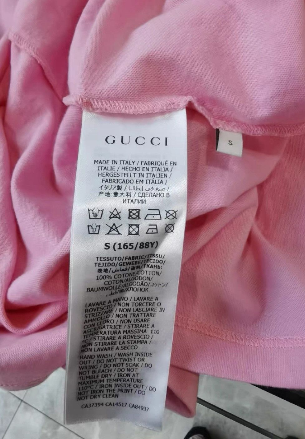 Gucci Gucci Floral printed round-neck pink cotton short-sleeved T Size US S / EU 44-46 / 1 - 2 Thumbnail