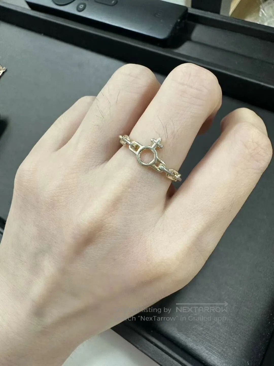 Vivienne Westwood Vivienne Westwood Chain Saturn Ring. Size ONE SIZE - 1 Thumbnail