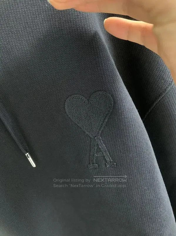 AMI AMI Black Long Sleeve Cotton Hoodie . Size US XS / EU 42 / 0 - 4 Thumbnail