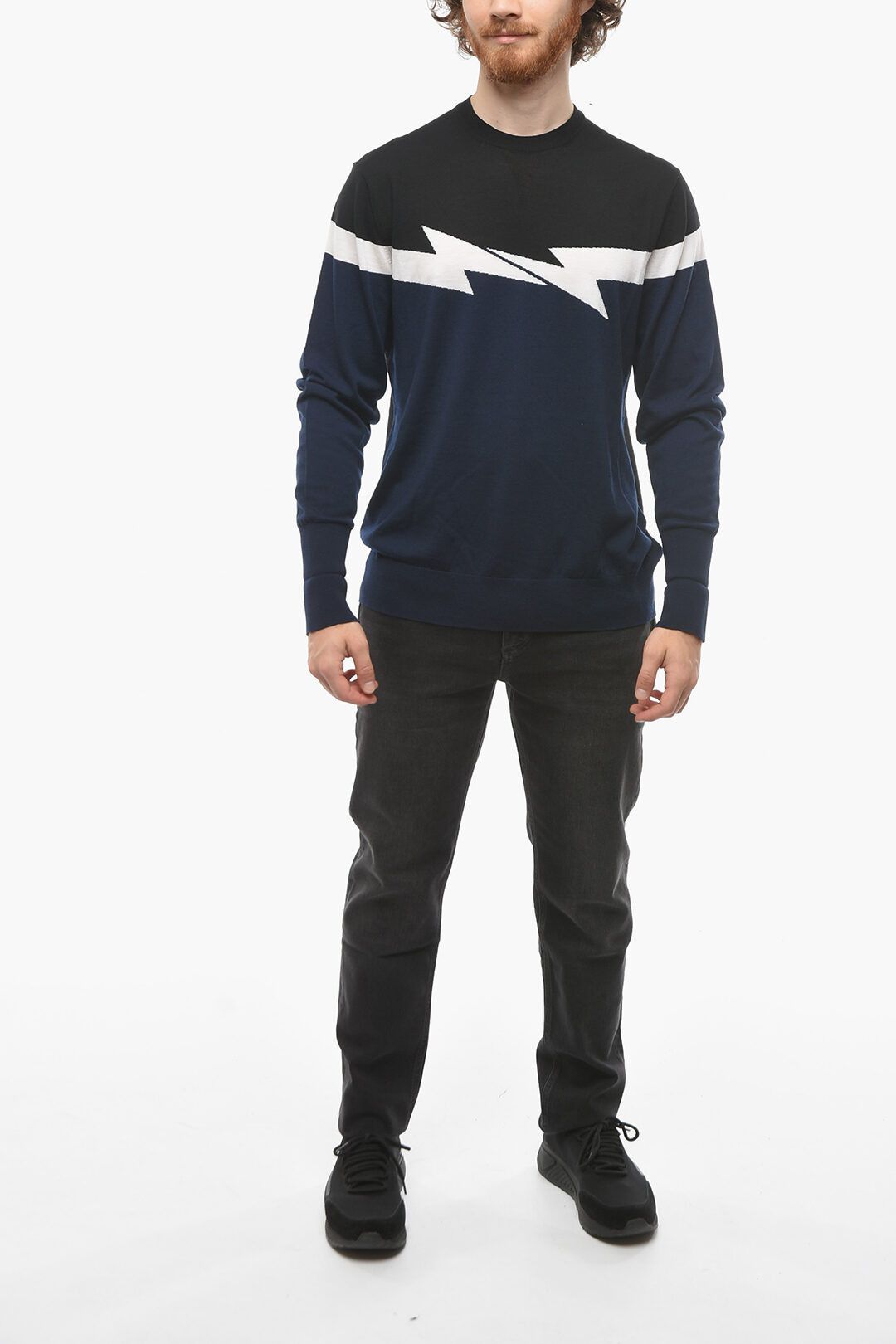 og1mm0823 Crewneck Sweater in Black